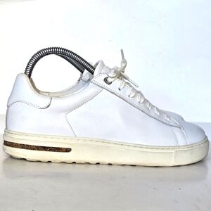 Birkenstock Womenās Bend Low White Lesther Sneakers, Size EU 38, US 7 Narrow